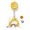 Yellow, variant on GARENDE 3 in 1 Basketball Hoop Set Indoor Outdoor Sport Toys for Home Carnival Party Yellow