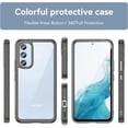 thumbnail image 6 of Case for Samsung Galaxy A54 5G Phone Case Slim Dropproof [Defend from Drop/Scratch/Slip/Fingerprint] Clear Acrylic Hard Back Soft TPU Bumper Hybrid Phone Cover for Samsung Galaxy A54 5G-Crystal Black, 6 of 16