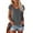 Dark Gray, variant on QUINDOS Womens Tank Tops Blue Gym Fashion Causal V-Neck Solid Blouse Sleeveless T-Shirt Summer Tops Womens Camisoles