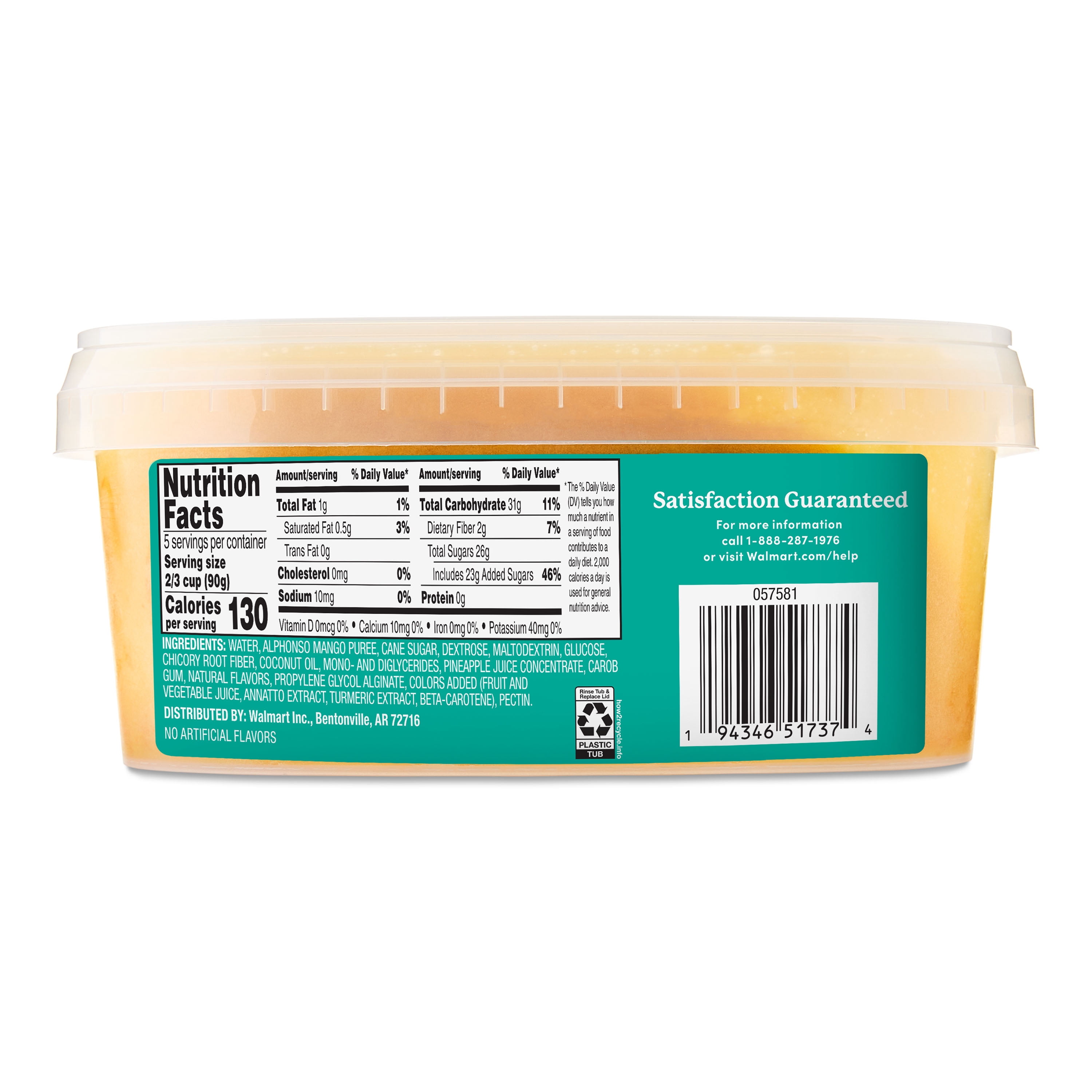 bettergoods Alphonso Mango Pineapple Sorbet, 30 fl oz (Frozen)