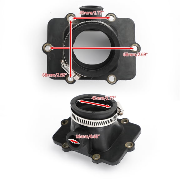 NEW Carb Carburetor Intake Manifold Boot Adapter For Ski-Doo 420867882 420867880