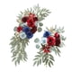 thumbnail image 1 of 2x Arco de boda con flores, letrero de bienvenida, decoración hecha a mano, hojas , flores de esquina, guirnalda de flores artificiales para Rojo, 1 of 8