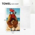 thumbnail image 4 of Nawy Chicken Sunglasses Beach Towels 2-Pack, Kitchen Towels for Kitchens, Bathrooms, Showers, 27.5x16in 27.5*16in, 4 of 6