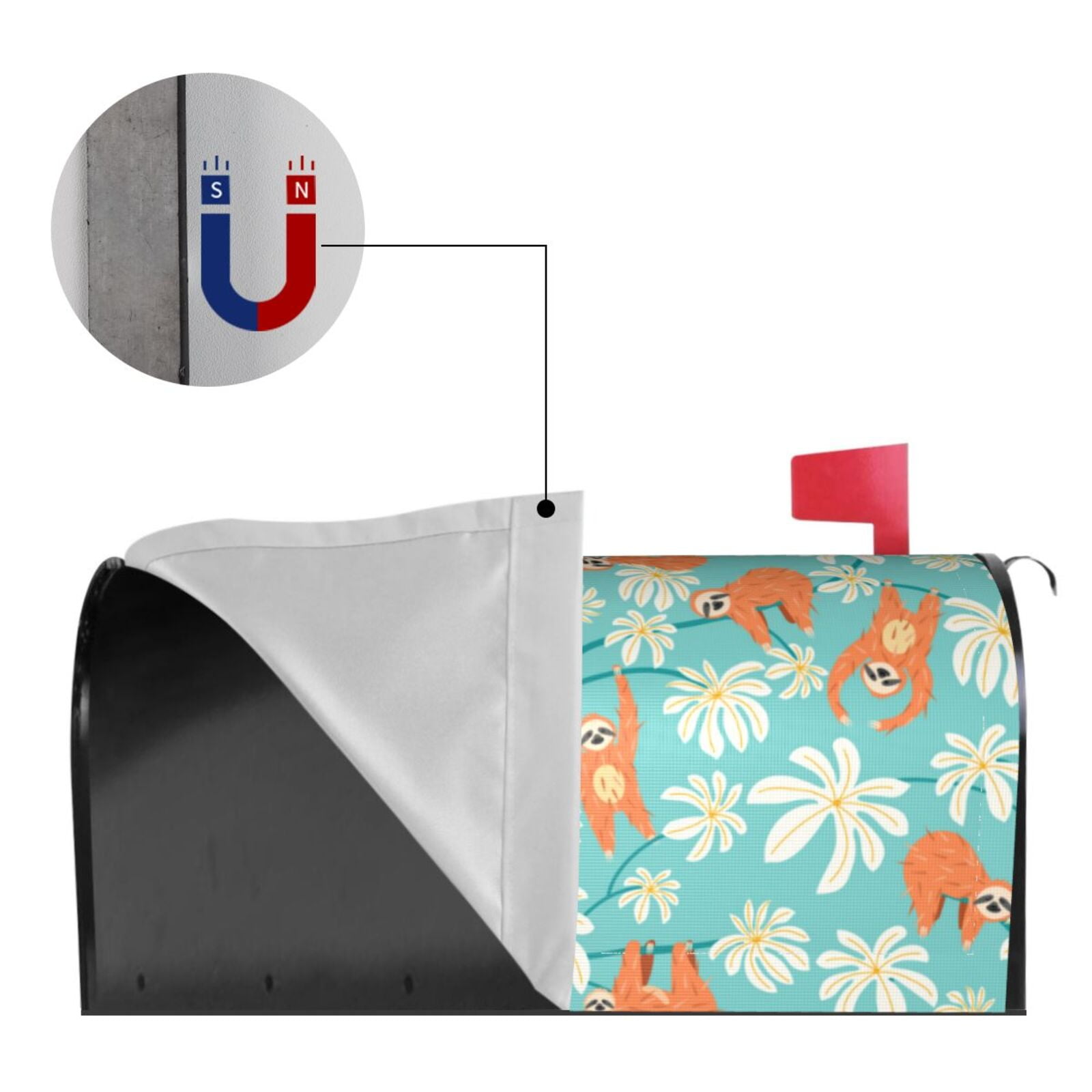 Kdxio Magnetic Mailbox Cover 21x18 in Mailbox Cover Outdoor Decoration Holiday Mailbox Covers for Home Garden Yard-21x18 in