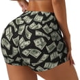 thumbnail image 1 of Fotbe Dollar Shorts Sin Costuras – Shorts Deportivos de Cintura Alta para Mujer, Elásticos para Gimnasio, Yoga, Running o Ciclismo-Medium, 1 of 8