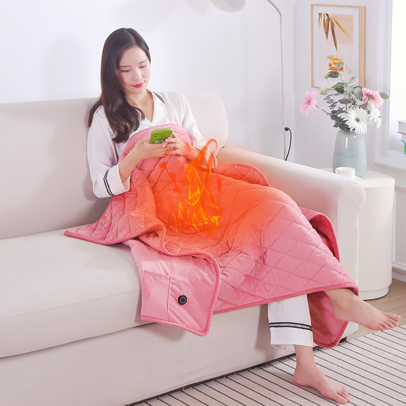 Beppter Electric Heated Blanket Home u0026 Garden USB Blanket Office Blanket  Inch Electric Pad Blanket Heating Multifunctional 29.5x47 Inches Heating  Hand Knee Break Lunch Warmer Home Textiles - Walmart.com