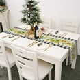 thumbnail image 3 of asddcavvf Petit Drapeau de Table Frais Printemps et Été Imprimé Fleur Lin Nappe 7 et Table de Noël Table d'Hiver 108 Pouces de Long, 3 of 6