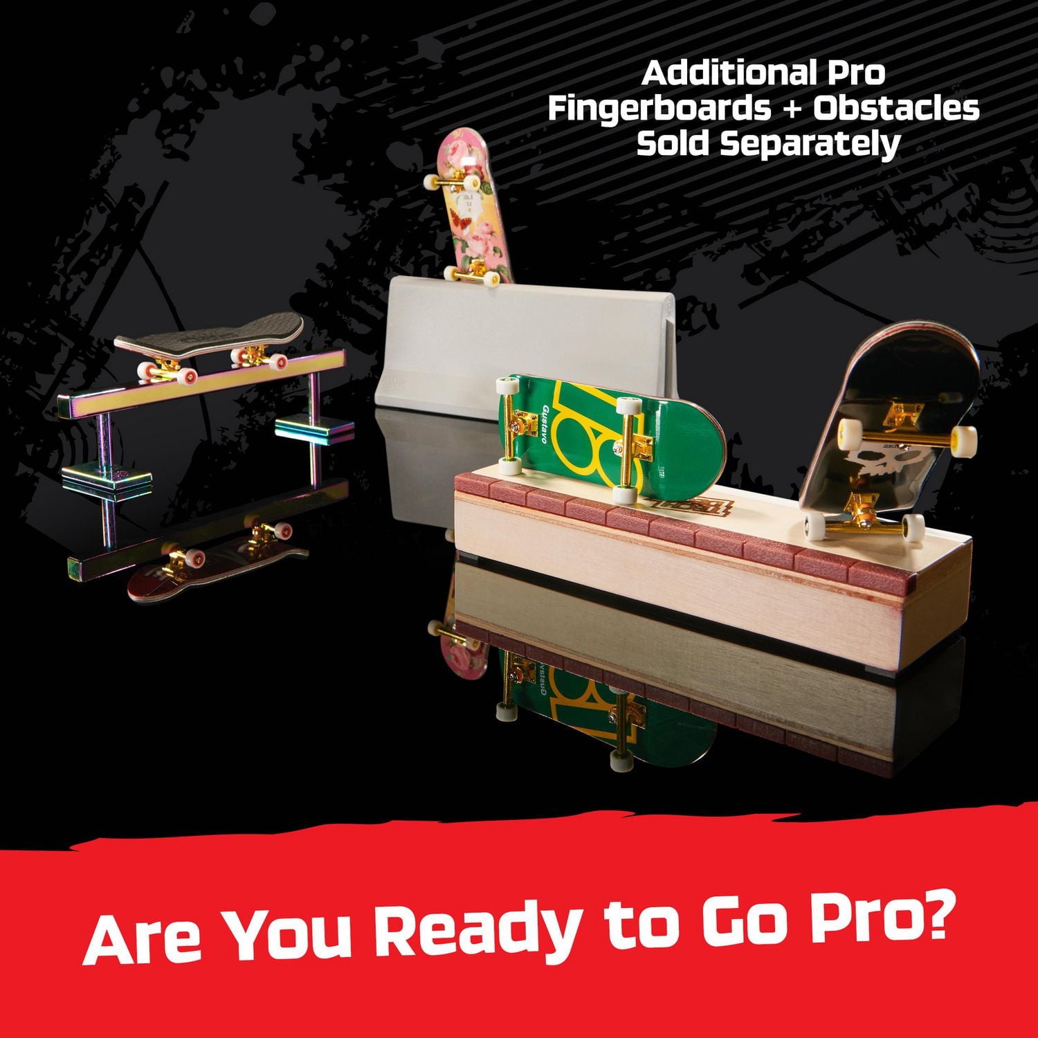 Tech Deck, Plan B Pro Series Finger Board with Storage Display, Built for Pros; Authentic Mini Skateboards, Kids Toys for Ages 6 and up