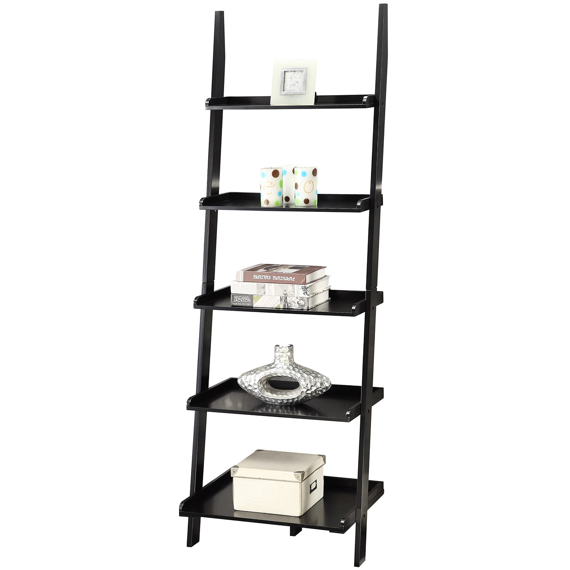 Convenience Concepts American Heritage 5 Shelf Ladder Bookcase
