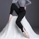 thumbnail image 4 of Pantalones de algodón de plumas para mujer, ropa exterior de moda para invierno, pantalones adelgazantes de cintura alta y gruesos de talla grande, 4 of 5