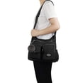 thumbnail image 2 of Bandolera SUKRY de nylon para mujer impermeable negra, 2 of 7