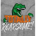thumbnail image 2 of Cool Totally Roarsome Dinosaur Pun Plus Size Crewneck Graphic Tee Shirt Brisco Brands 5X, 2 of 5