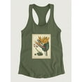 thumbnail image 3 of Golden Bird Of Paradise Racerback Tank Women -Sydenham Edwards Designs, Female Medium, 3 of 4