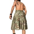thumbnail image 3 of TRGPSG Kilt for Men,Waterproof Pleated Modern Skirt, 23" Scottish Utility Kilt, Camo Kilt with 2 Large Pockets, 3 of 6