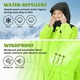 thumbnail image 6 of Kids Toddler Snow Suit One Piece for Boys Girls Lightweight Insulated Ski Suit Windproof Hooded Snowsuit Baby Jumpsuit, 6 of 7