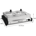 thumbnail image 3 of Bufetera Electrica Elite Gourmet EWM-6122SC 2 Divisiones Acero Inoxidable 1 L, 3 of 7
