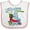 White and Pink, variant on Inktastic I want a Hippopotamus for Christmas Boys or Girls Baby Bib