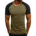 thumbnail image 1 of T-shirt à Manches Courtes Imprimé Camouflage Coupe Ajustée Décontracté pour Hommes, 1 of 8