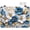 No232, variant on Blue Daisy Flower Glass Top Stove Cover Protector,Rustic Butterfly Floral Heat Resistant Stove Top Cover, Large Size Range Covers for Electric Stove Countertop Mat, 28 x 20 Inch