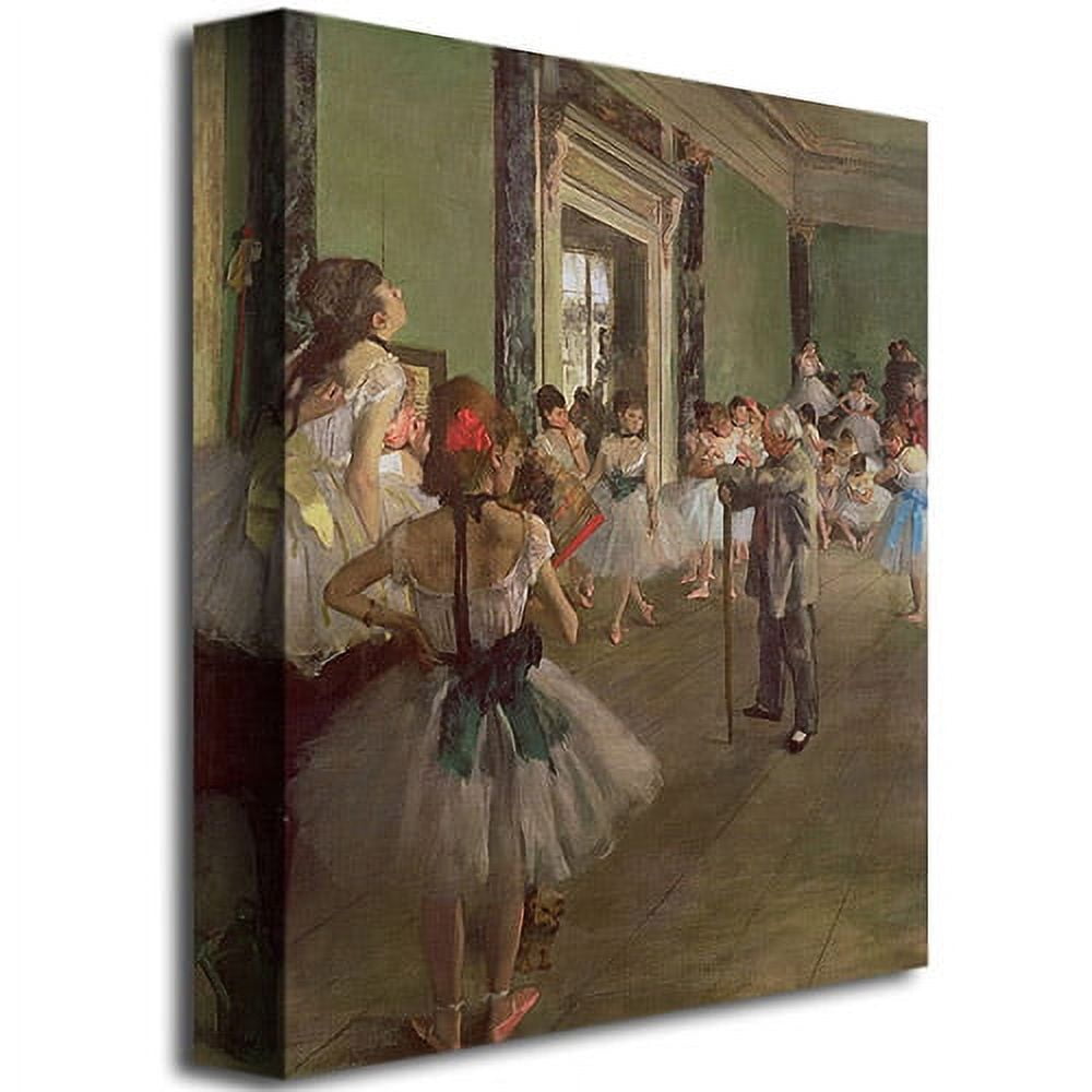 Trademark Fine Art "The Dancing Class 1873" Canvas Art by Edgar Degas