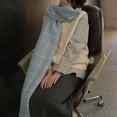 thumbnail image 5 of Big Chunky Plaid Scarf Colorful Checked Oversized Thick Scarves, 5 of 5