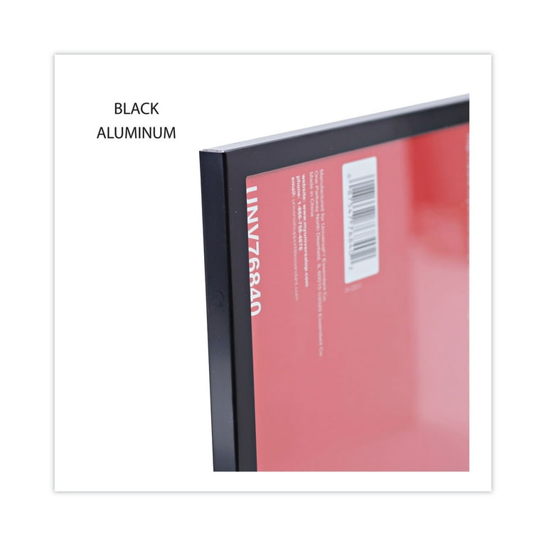 Metal Photo Frame, Aluminum, 8.5 x 11, Black Metal Photo Frame, Aluminum, 8.5 x 11, Black