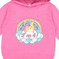 thumbnail image 3 of Inktastic 4th Birthday Unicorn Rainbow Cute Girls Toddler Hoodie, 3 of 4