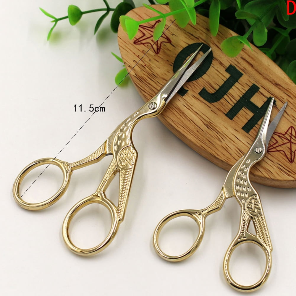 Creative Antique Crane Tailor Scissor Cross Stitch European Retro Classic Craft Sewing Tool Diy Handycraft Scissor LAW2025
