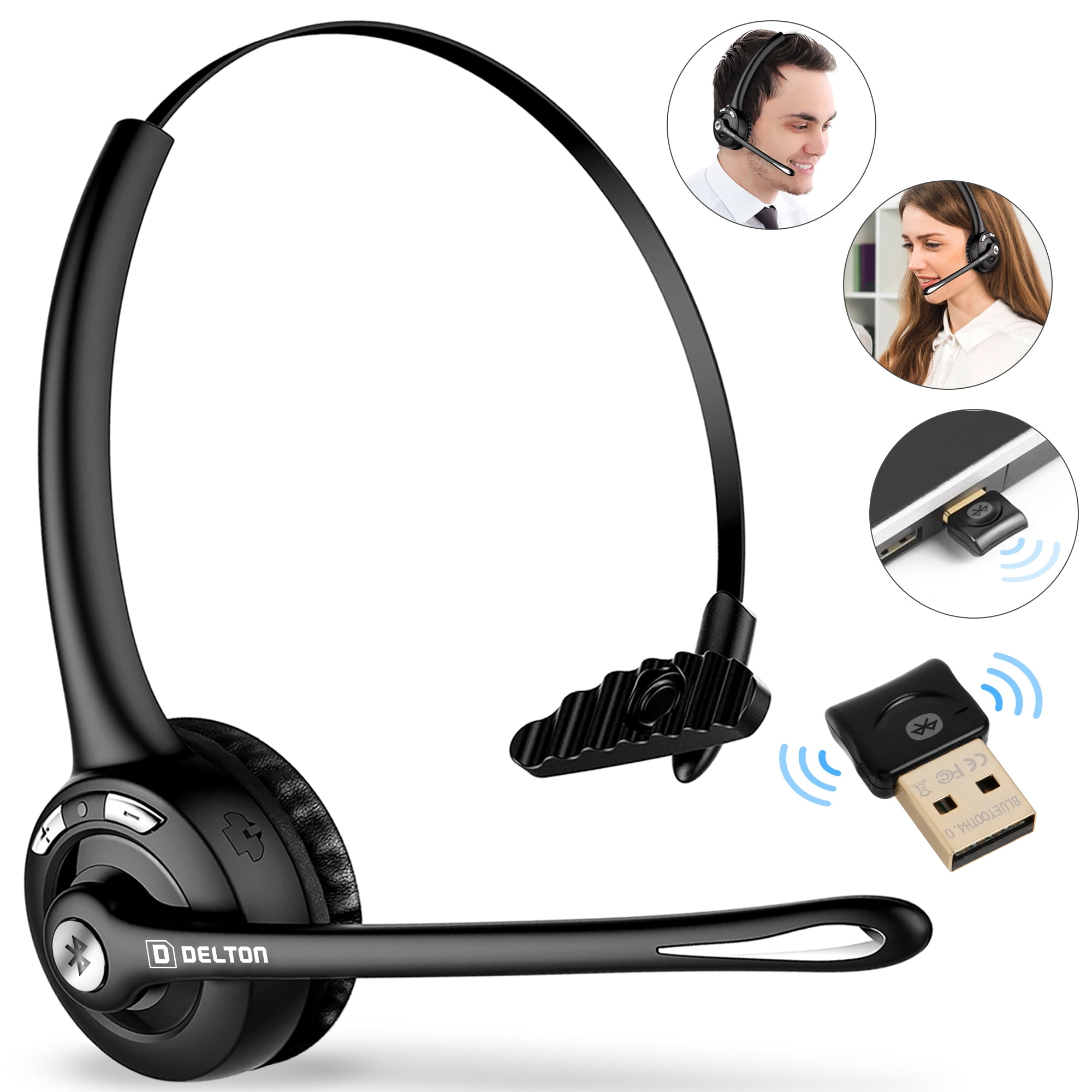 wireless computer headset with microphone