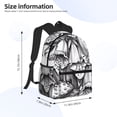 thumbnail image 2 of Balery Monochrome Botanical Illustration Mochila para Mujeres y Hombres, Mochila Ligera Casual para Viajes, Mochila Clásica Básica para la Universidad, 2 of 6