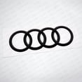 thumbnail image 2 of US85 Audi Sport 3D Ring Luggage Lid Adhesive Logo Emblem Badge Sticker Decoration Accessories (Matte Black), 2 of 4