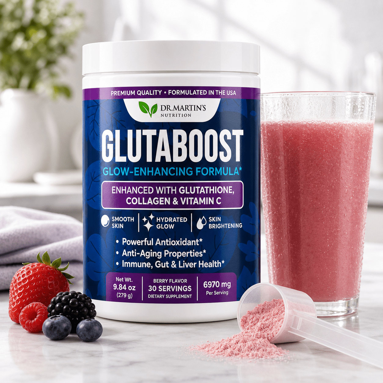 CODEAGE Liposomal Glutathione Plus Supplement 120 Capsules, 1000 mg