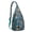 Blue-green, variant on Dog Paw Sling Backpack - Cute Puppy Print Shoulder Bag (Boho Dog Aesthetic, Multi-Occasion Use)