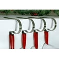 thumbnail image 4 of The Original MantleClip Stocking Holder, 4-pack, Brushed Nickel, 4 of 4