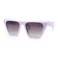 thumbnail image 2 of Womens Oversized Gothic Beveled Squared Flat Top Cat Eye Sunglasses Lavender - Purple, 2 of 4