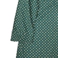 thumbnail image 3 of Womens Green Polka Dot Print Cotton Nightgown Button Front Sleep Shirt Small, 3 of 4