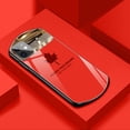 thumbnail image 1 of Funda de teléfono de vidrio templado de hoja de arce ovalada bonita de lujo para iPhone 14 13 12 11 Pro Max XS XR X SE 8 7 6 Plus, funda de silicona con espejo Tan Jianjun unisex, 1 of 2