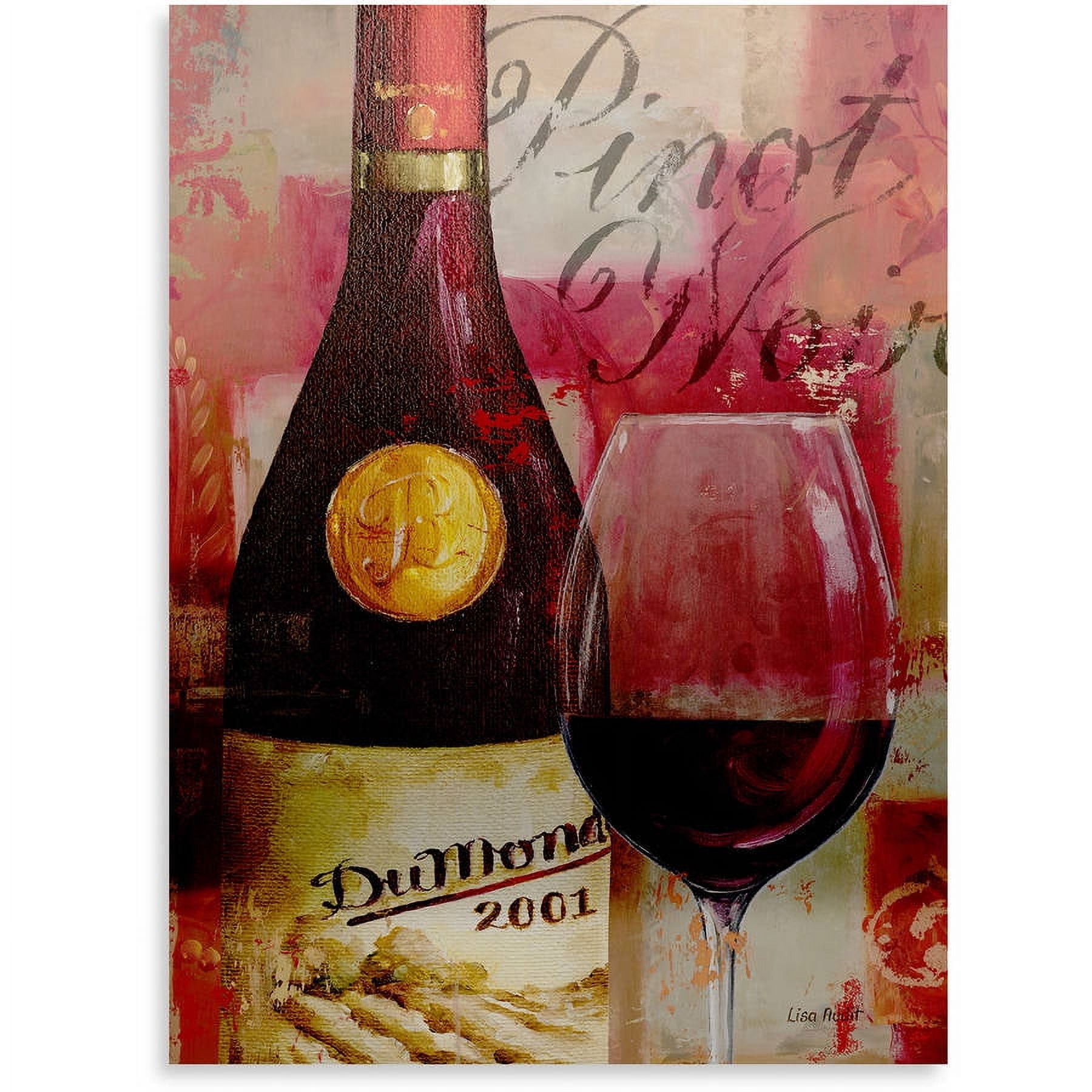 Trademark Fine Art "Vin Abstract I" Brushed Aluminum Wall Art Art by Lisa Audit 16x22