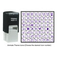 thumbnail image 4 of Printtoo Personalized Animals Theme Icons Rubber Stamp Self Inking Stamper 24 mm-Violet, 4 of 6