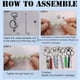 thumbnail image 5 of Barras de con Cuentas para Hacer Llaveros, Llaveros de Cuentas de Metal para Hacer Joyas, Regalos, Colgantes, Manualidades de Bricolaje, 5 of 7