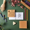 thumbnail image 2 of Título: Pack 48 Mini Cuadernos Kraft, sin Líneas para Niños, Aula, Fiesta, 24 Hojas (4 x 4), 2 of 3