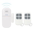 thumbnail image 1 of Alarma antirrobo con control remoto, alerta inalámbrica de entrada abierta de puertas y ventanas, sensor de contacto magnético, funciona con batería, sirena fuerte de 130 db para seguridad, 1 of 7