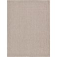 thumbnail image 1 of Unique Loom Solid Collection Casual Transitional Indoor and Outdoor Flatweave Area Rug, 9' x 12', Beige/Gray, 1 of 5