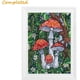 thumbnail image 2 of Kits de pintura de diamante para adultos 5D DIY pintura de diamante con taladro redondo completo para decoración de pared de setas, 2 of 5