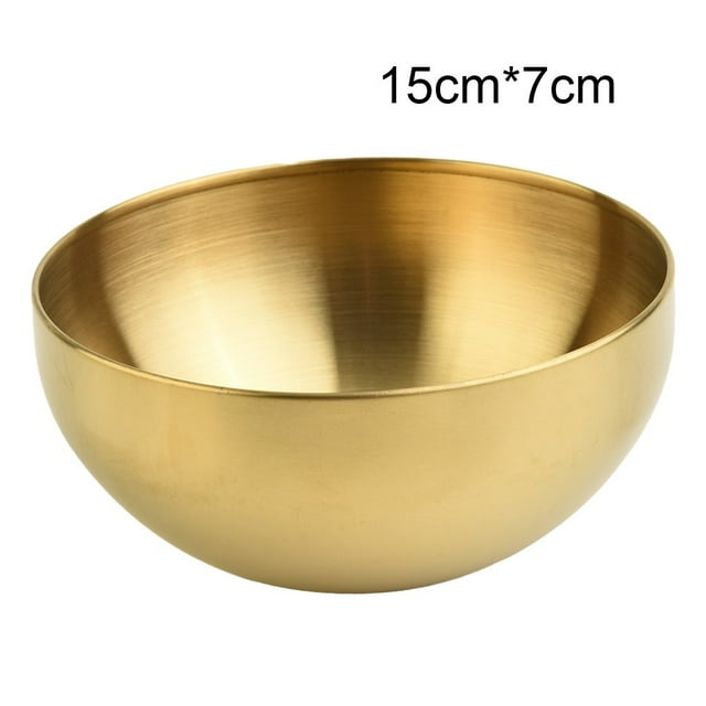 Stainless Steel Rice Soup Heat Insulated 304 Double Walled Bowl Salad Mixing