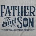thumbnail image 2 of Mens Funny T Shirts Father and Son Football Partners for Life Sarcastic Fathers Day Graphic Tee for Men Graphic Tees, 2 of 9