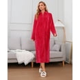 thumbnail image 5 of Richie House Women's Zip Up Fleece Warm Robe Plush Night Dressing Zipper Robes S-3XL RHW4000-A-3XL, 5 of 7