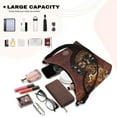 thumbnail image 5 of Kuiaobaty Yorkshire Terrier Print Hobo Purse for Women Flowers Print Leather Underarm Sling Bag with Zipper Closure Mini Casual Shoulder Handbag for Travel & Shopping, 5 of 7