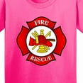 thumbnail image 4 of Inktastic Maltese Cross Firefighter Youth T-Shirt, 4 of 5