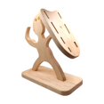 thumbnail image 2 of Bloque de Madera Hecho a Mano Creativo Organizador con Forma de Soldado Espartano, Encimeras de Cocina, Almacenamiento, Cocina , Antideslizante Soledad Titular de bloque, 2 of 10